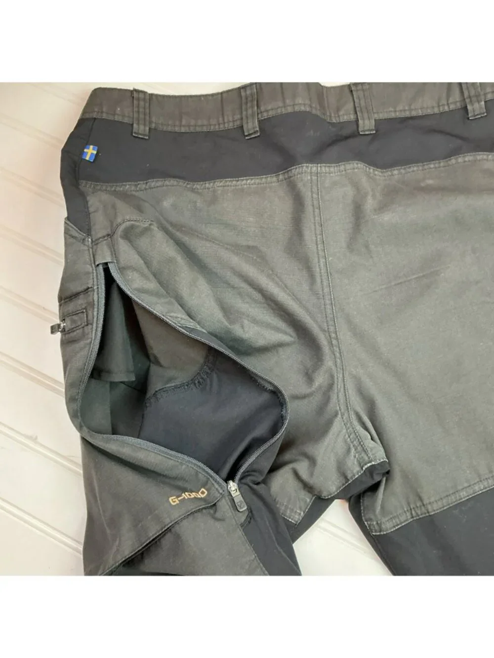 Fjallraven Abisko Lite G-1000 Trekking Trousers Men 33-34 Black